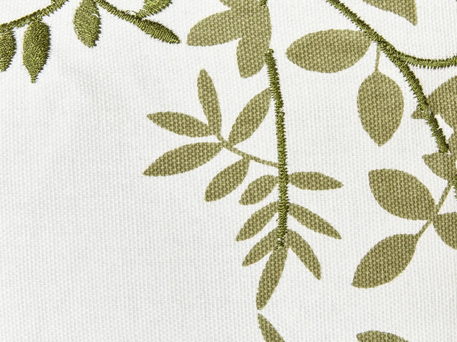 Set di 2 cuscini ZALEYA Cotone 45 x 45 cm Bianco Trama floreale