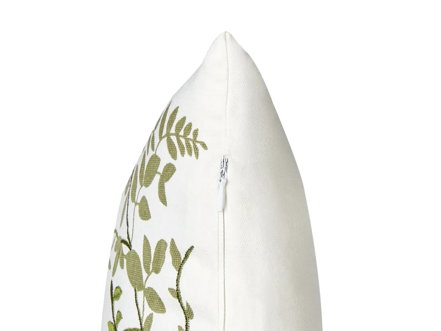 Set di 2 cuscini ZALEYA Cotone 30 x 50 cm Bianco Trama floreale