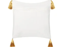 Set di 2 cuscini ZAMIA Cotone 45 x 45 cm Bianco Modello natalizio