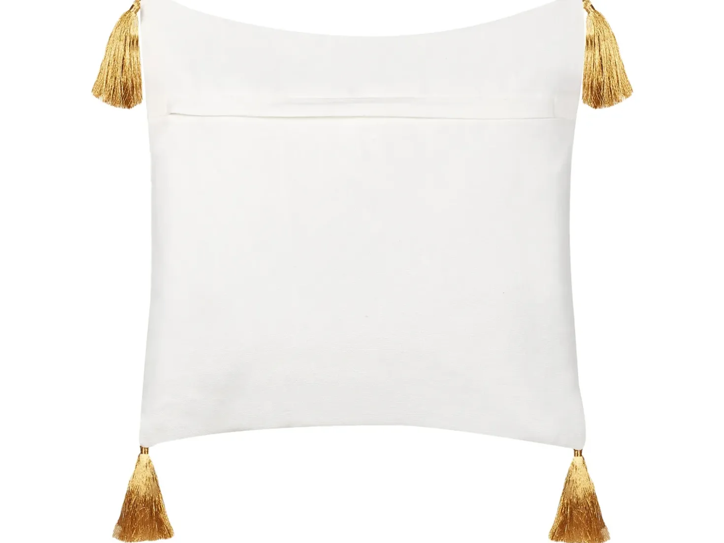 Set di 2 cuscini ZAMIA Cotone 45 x 45 cm Bianco Modello natalizio