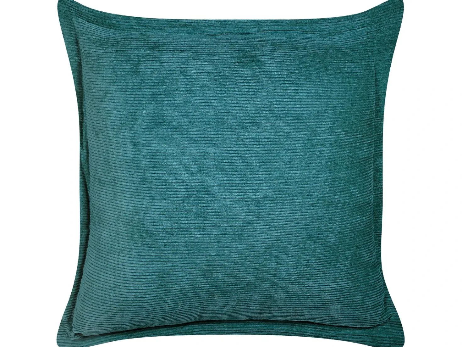 Set di 2 cuscini ZINNIA Velluto a coste 43 x 43 cm Foglia di tè Tinta unita