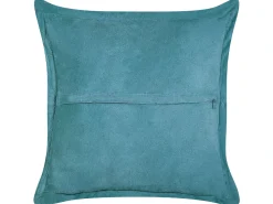 Set di 2 cuscini ZINNIA Velluto a coste 43 x 43 cm Foglia di tè Tinta unita