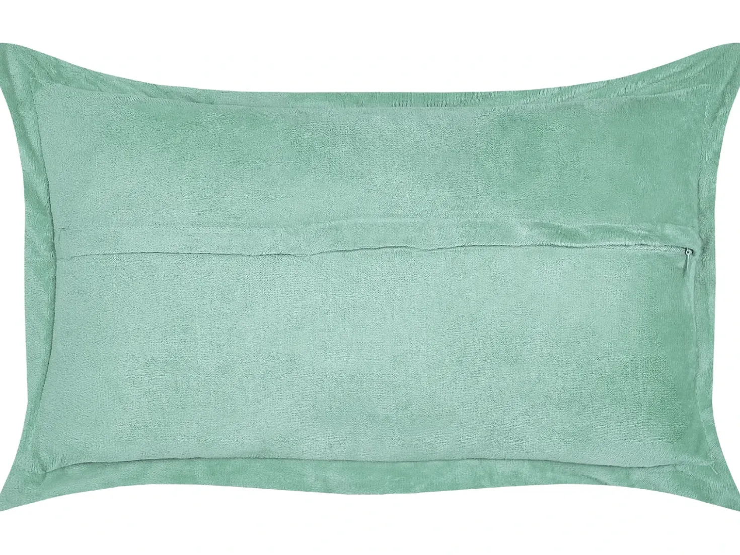 Set di 2 cuscini ZINNIA Velluto a coste 47 x 27 cm Verde chiaro Tinta unita