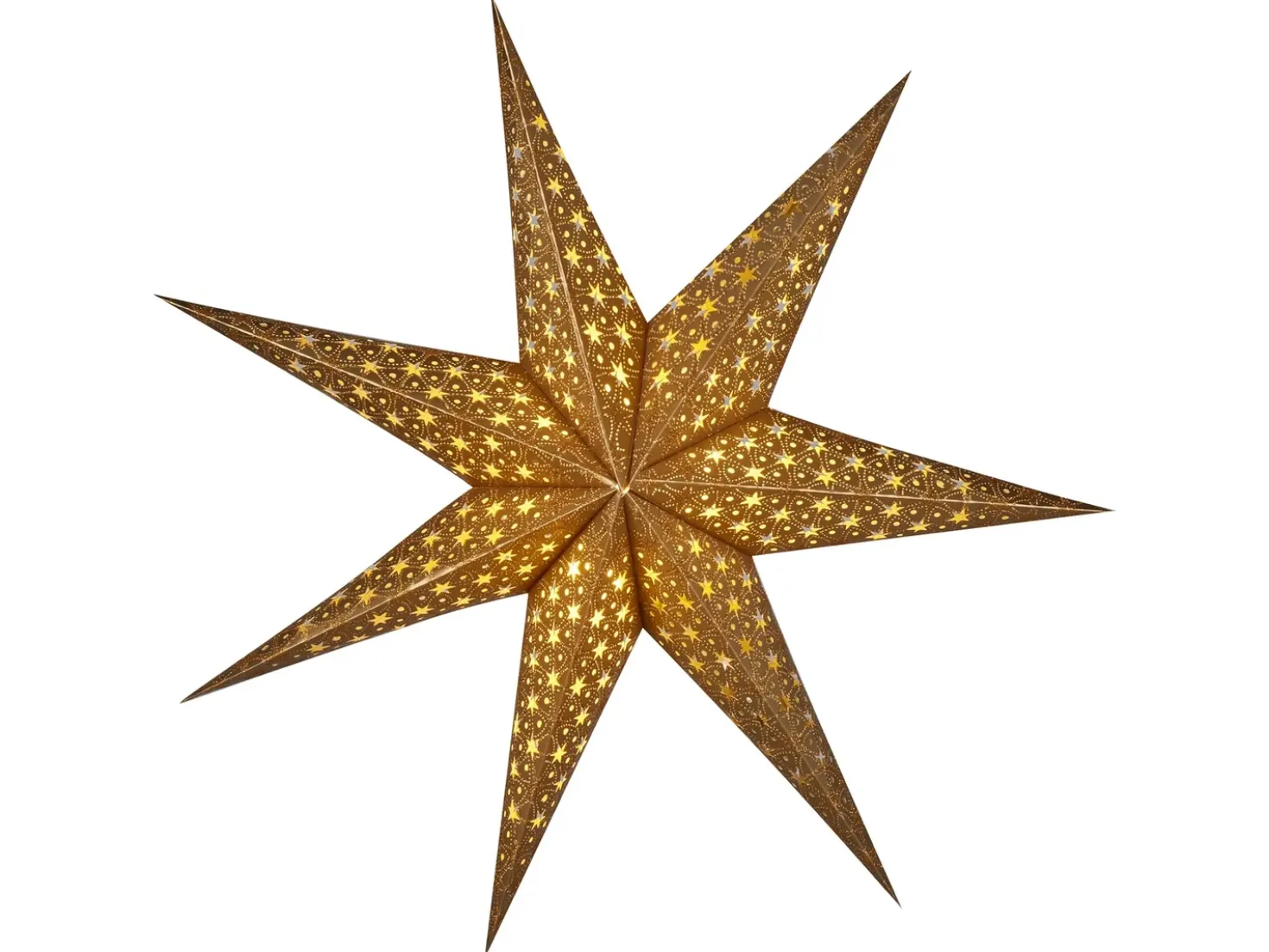 Set di 4 decorazioni da appendere LED TRISUL Stella 60 cm Multicolore