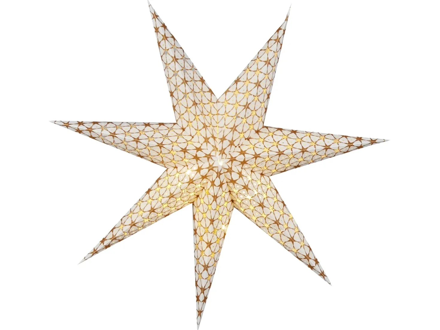 Set di 4 decorazioni da appendere LED TRISUL Stella 60 cm Multicolore