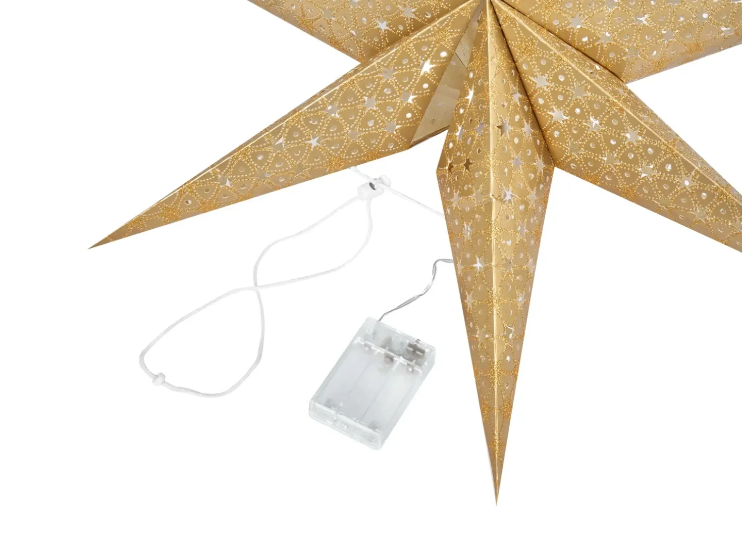 Set di 4 decorazioni da appendere LED TRISUL Stella 60 cm Multicolore