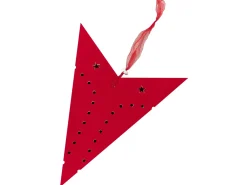 Set di 2 decorazioni da appendere LED MOTTI Stella 60 cm Rosso