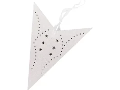 Set di 2 decorazioni da appendere LED MOTTI Stella 45 cm Bianco
