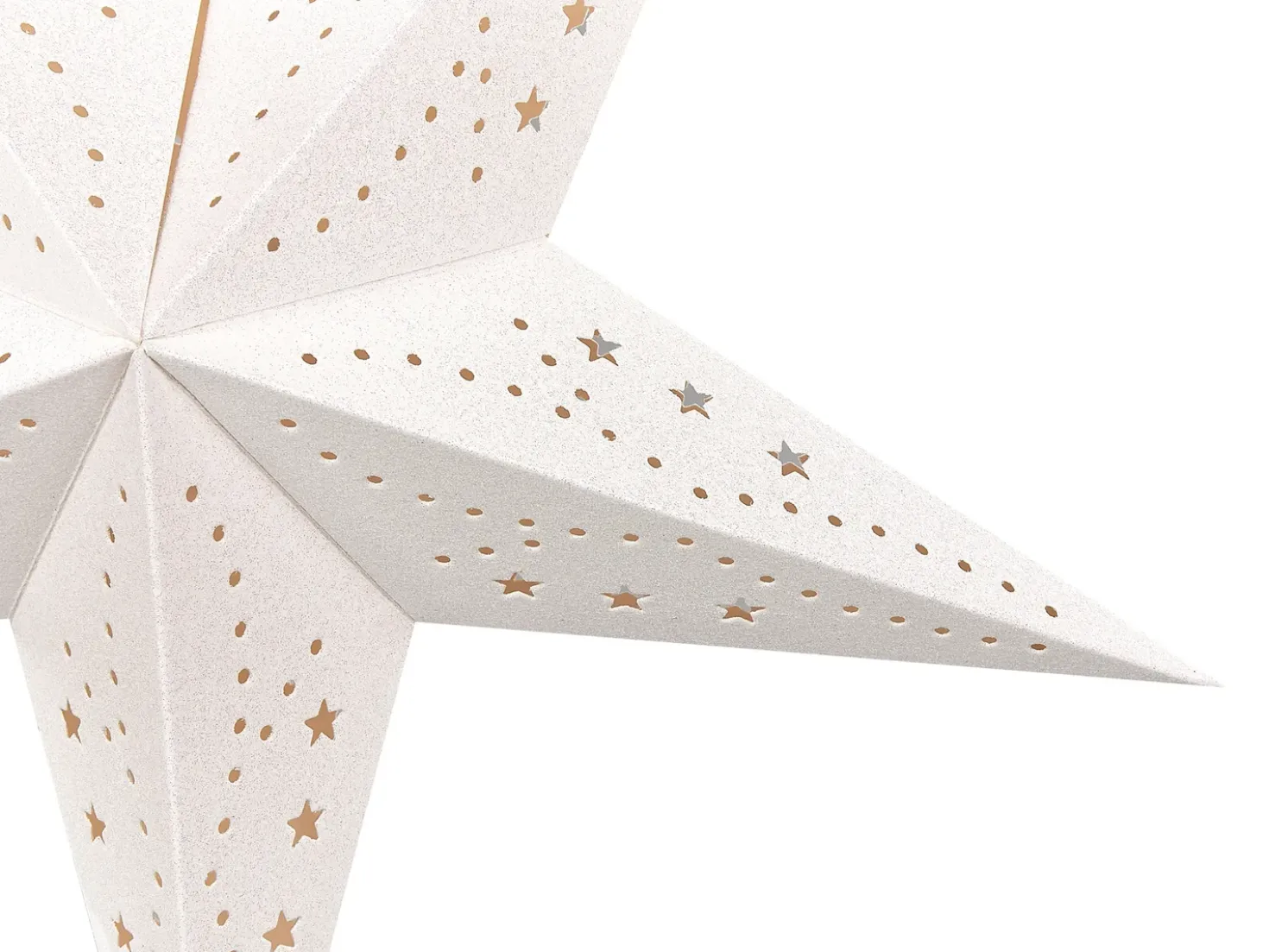 Set di 2 decorazioni da appendere LED MOTTI Stella 45 cm Bianco
