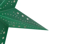 Set di 2 decorazioni da appendere LED MOTTI Stella 45 cm Verde smeraldo