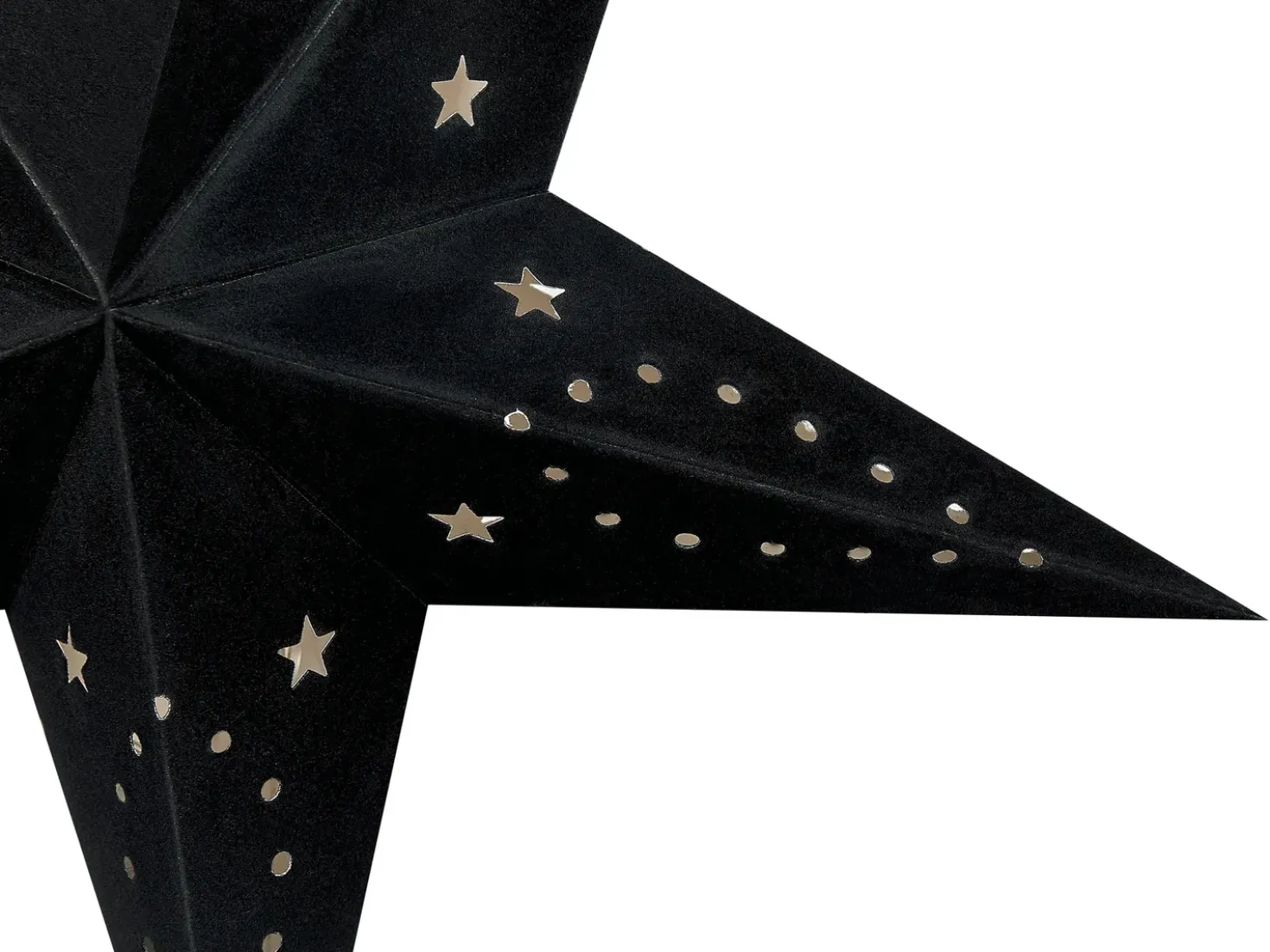 Set di 2 decorazioni da appendere LED MOTTI Stella 60 cm Nero