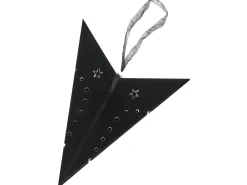 Set di 2 decorazioni da appendere LED MOTTI Stella 60 cm Nero