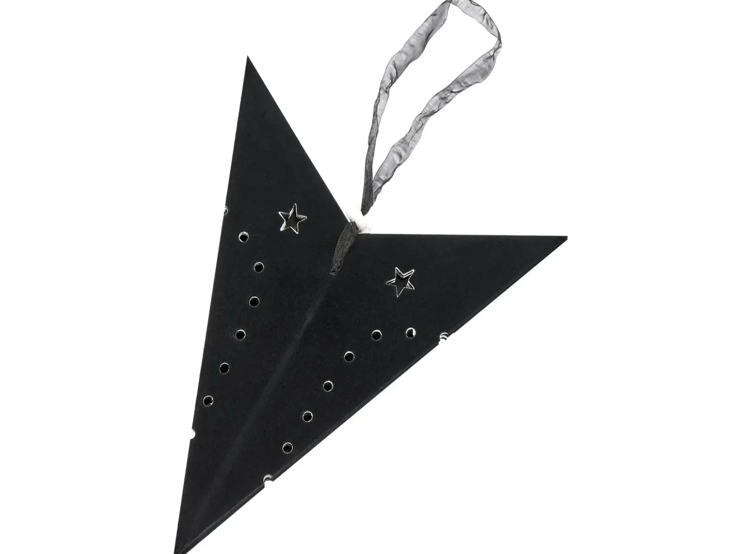 Set di 2 decorazioni da appendere LED MOTTI Stella 60 cm Nero