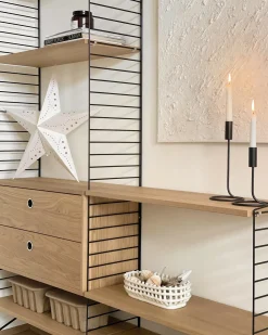 Set di 2 decorazioni da appendere LED MOTTI Stella 60 cm Bianco