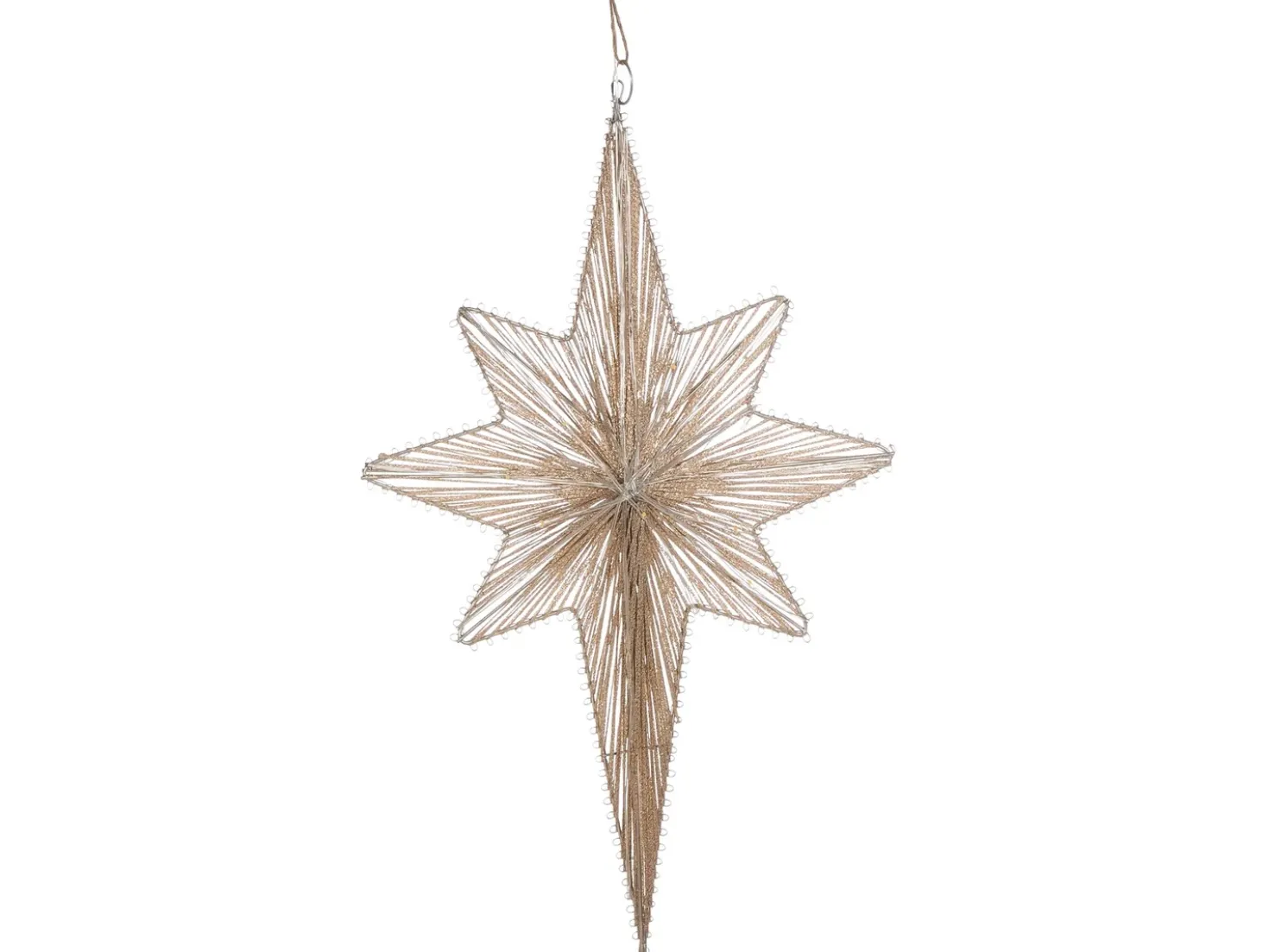 Set di 2 decorazioni da appendere BLASJON Stella 30/47 cm Oro