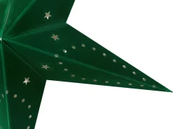 Set di 2 decorazioni da appendere LED MOTTI Stella 60 cm Verde smeraldo