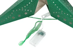 Set di 2 decorazioni da appendere LED MOTTI Stella 60 cm Verde smeraldo