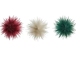 Set di 3 decorazioni da appendere LED GROVLAN Stella 41 cm Multicolore