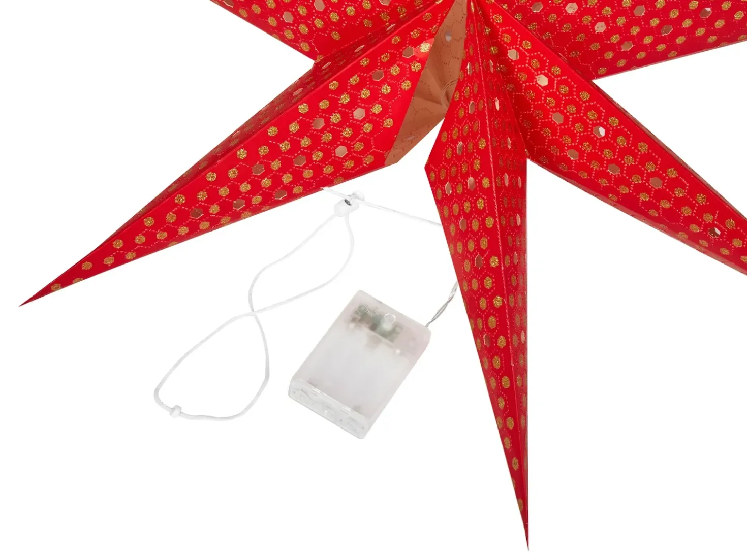 Set di 4 decorazioni da appendere LED KAMET Stella 60 cm Multicolore