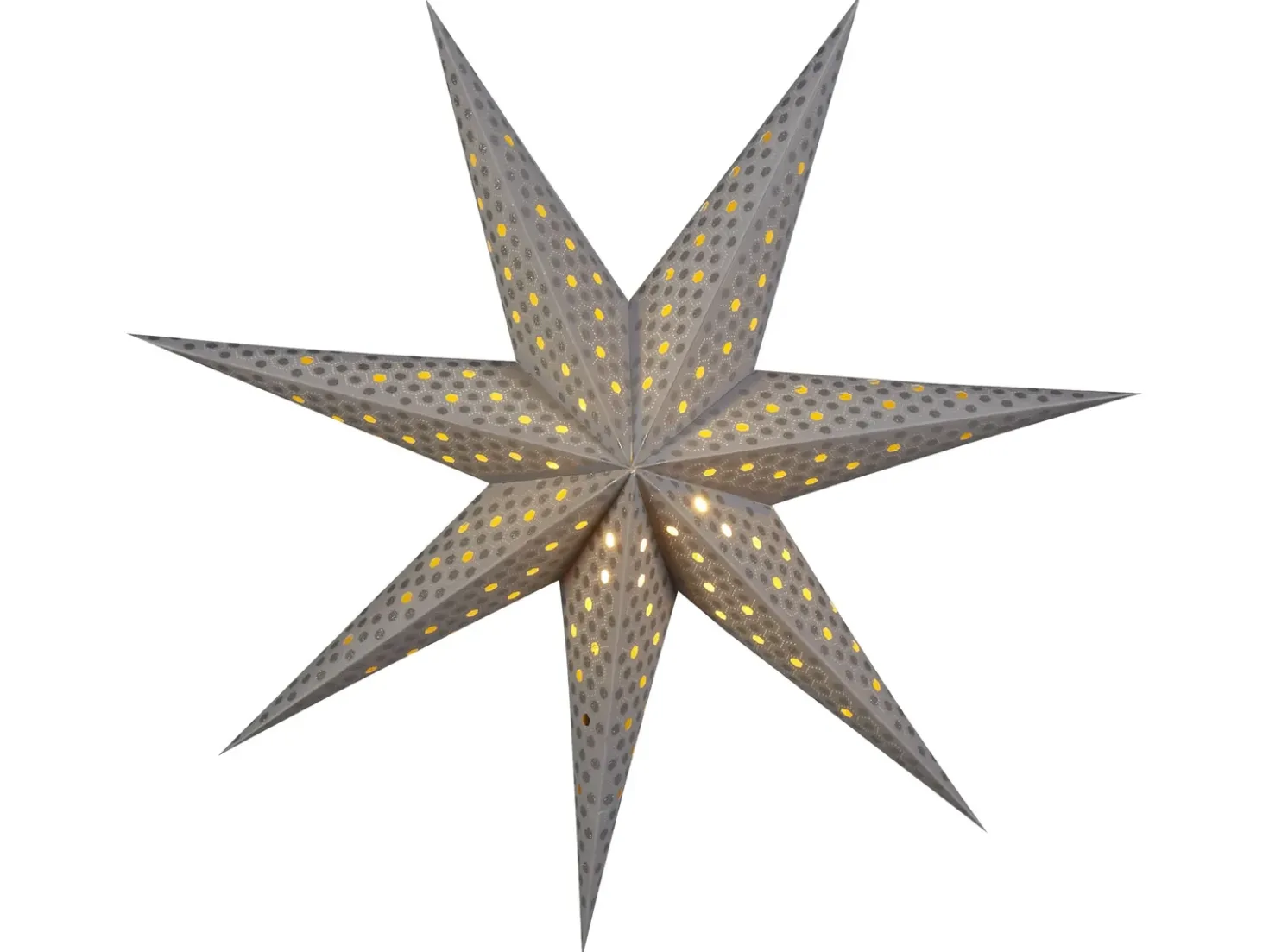 Set di 4 decorazioni da appendere LED KAMET Stella 60 cm Multicolore