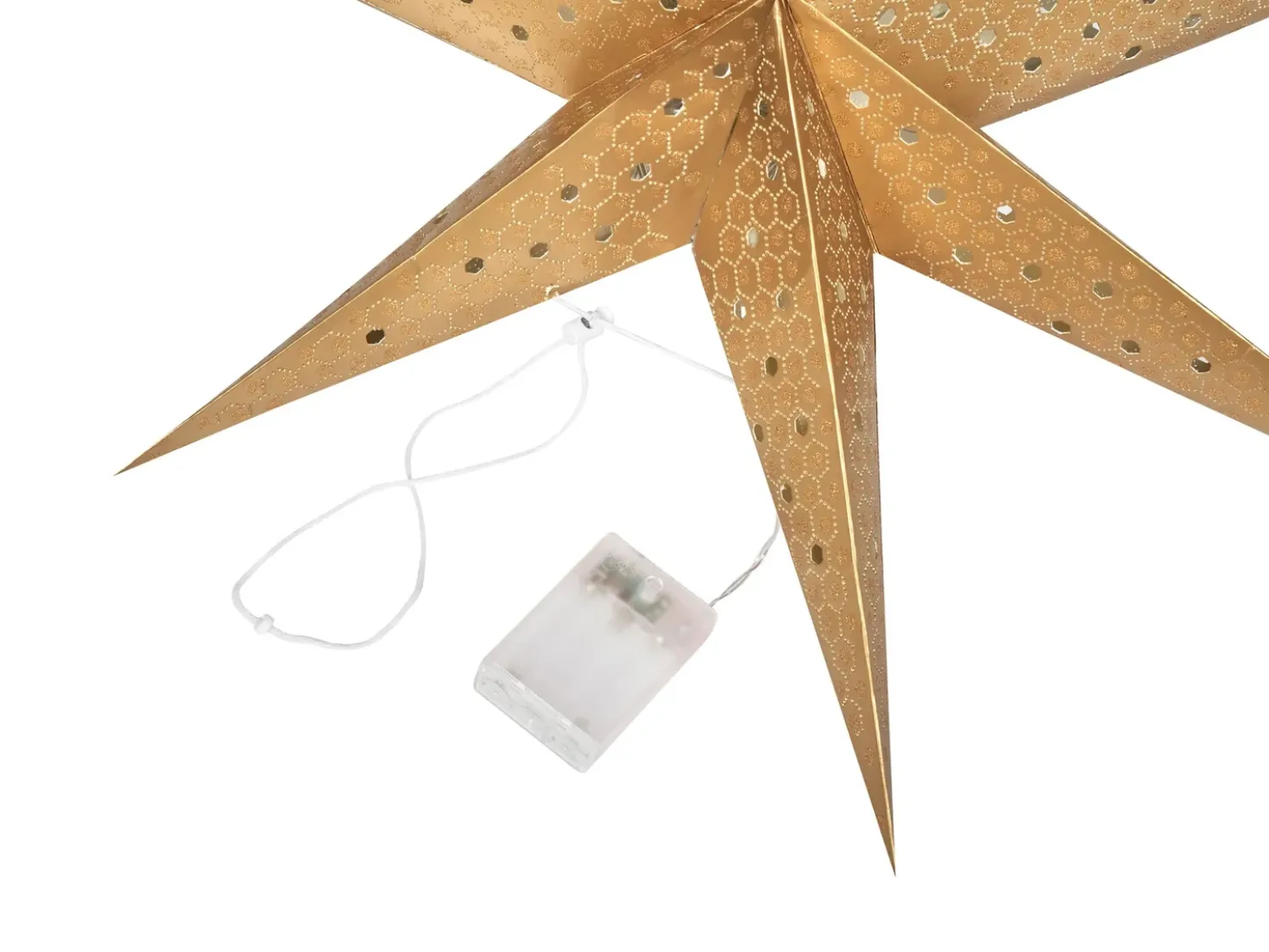 Set di 4 decorazioni da appendere LED KAMET Stella 60 cm Multicolore