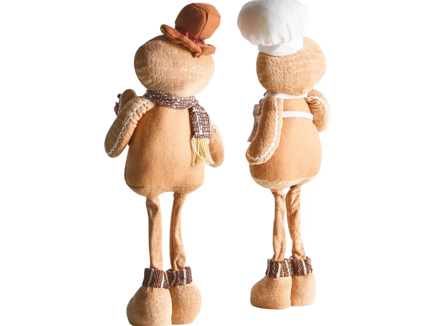 Set di 2 decorazioni natalizie EIKEREN Omino di pan di zenzero 55 cm Marrone