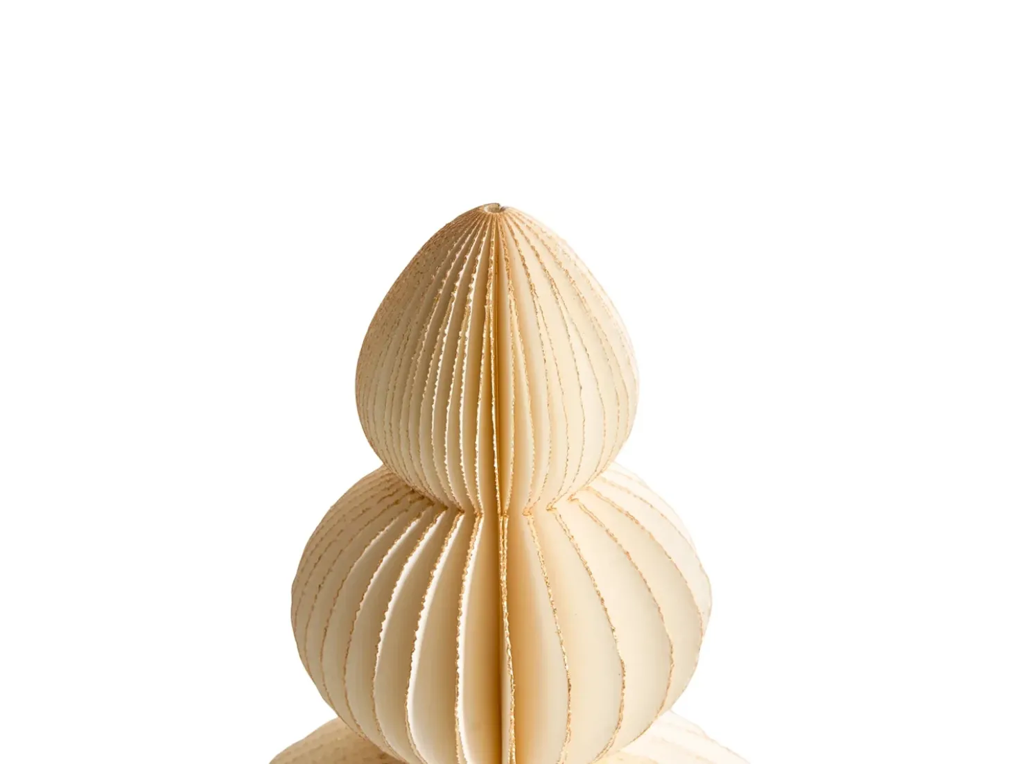 Set di 6 decorazioni natalizie RANELVA Albero di Natale 14/19/25 cm Marrone/Beige