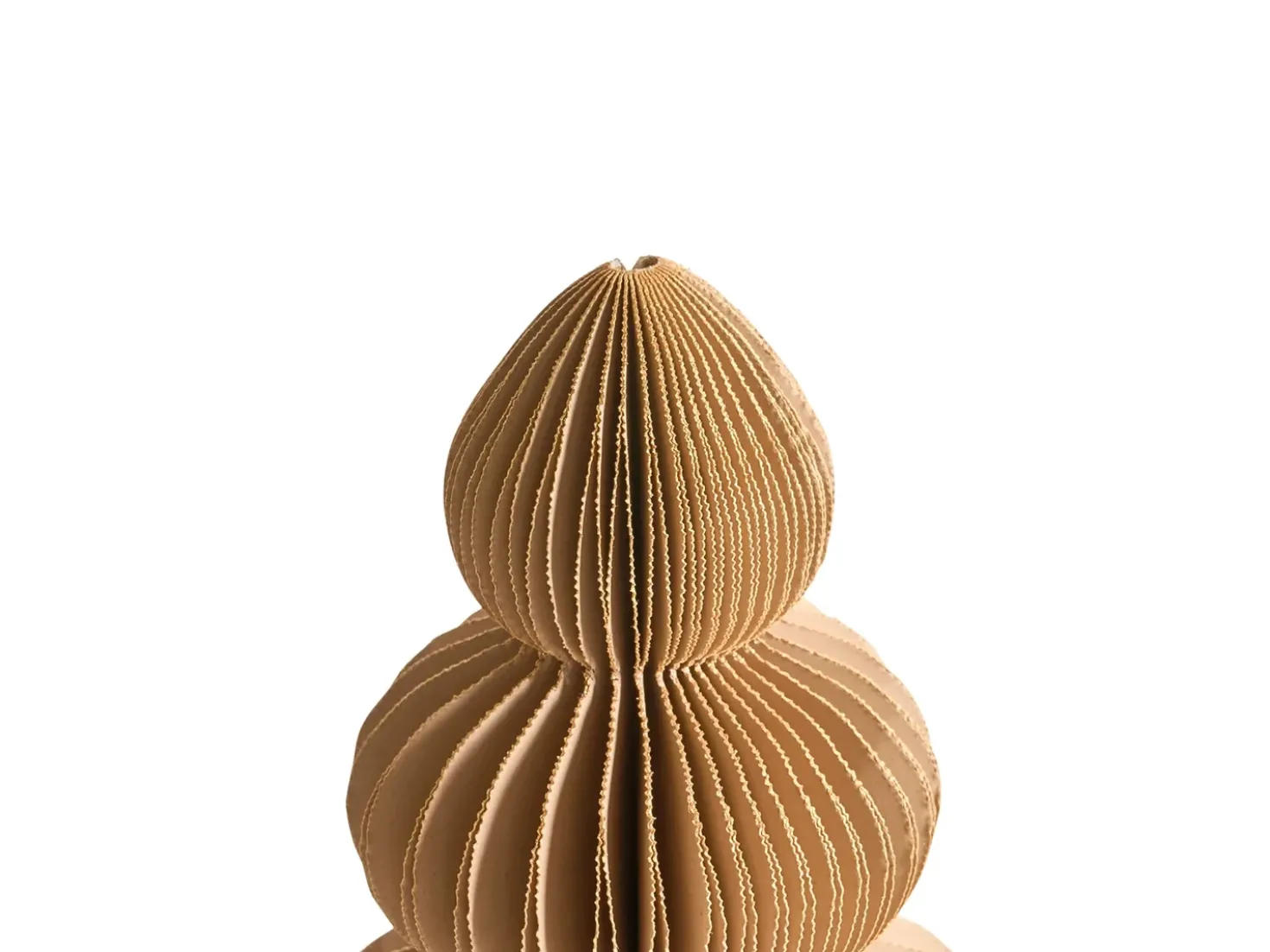 Set di 6 decorazioni natalizie RANELVA Albero di Natale 14/19/25 cm Marrone/Beige