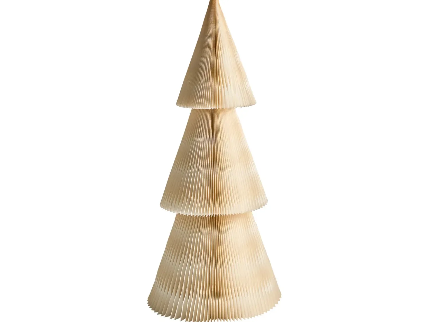 Set di 2 decorazioni natalizie VEFSNA Albero di Natale 90/122 cm Beige