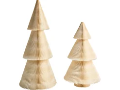 Set di 2 decorazioni natalizie VEFSNA Albero di Natale 90/122 cm Beige