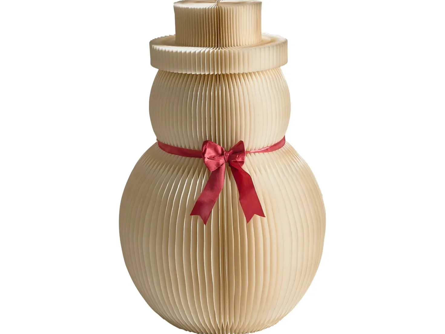 Set di 2 decorazioni natalizie KLARALVEN Pupazzo di neve 90/124 cm Beige