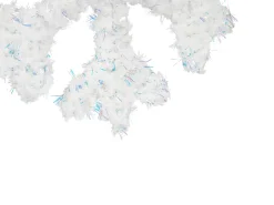 Set di 2 decorazioni natalizie LED GURRE Fiocco di neve 40/50 cm Bianco