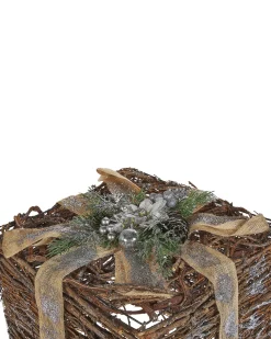 Set di 2 decorazioni natalizie INARI Regali di Natale 28/21 cm Argento