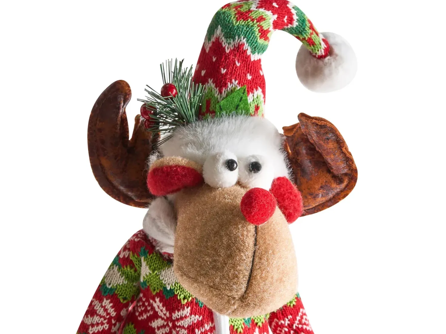 Set di 2 decorazioni natalizie GEITSJOEN Renna 55/58 cm Multicolore