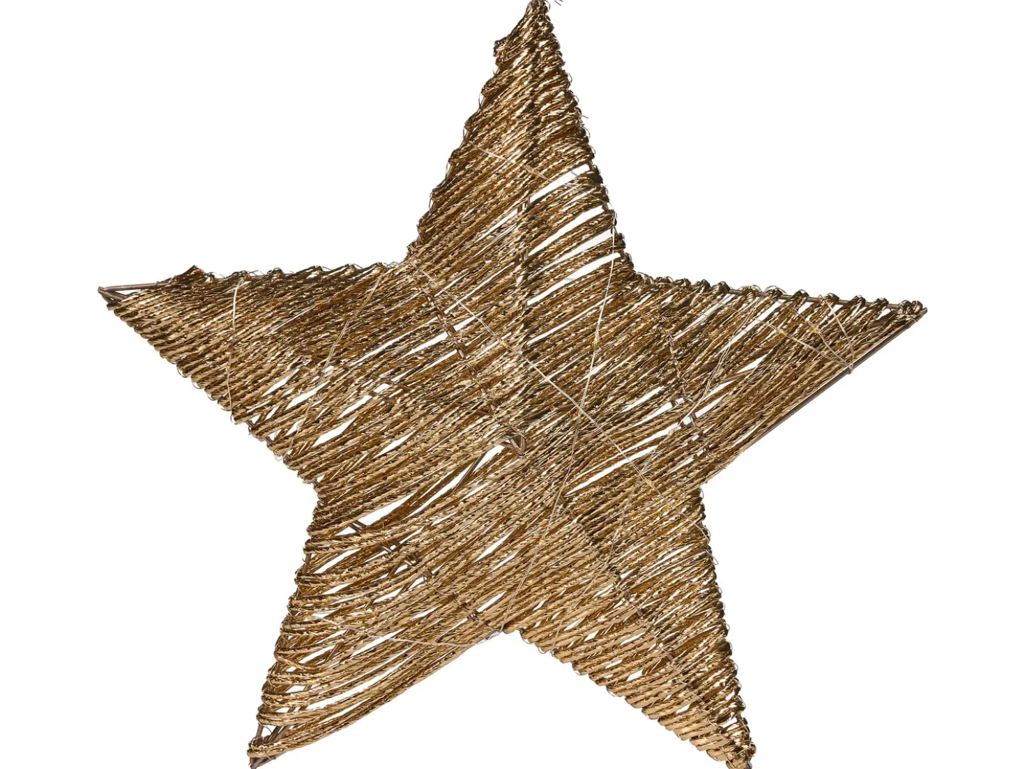 Set di 2 decorazioni natalizie LED HAMPEN Stella 24/30 cm Oro