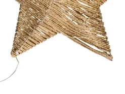 Set di 2 decorazioni natalizie LED HAMPEN Stella 24/30 cm Oro