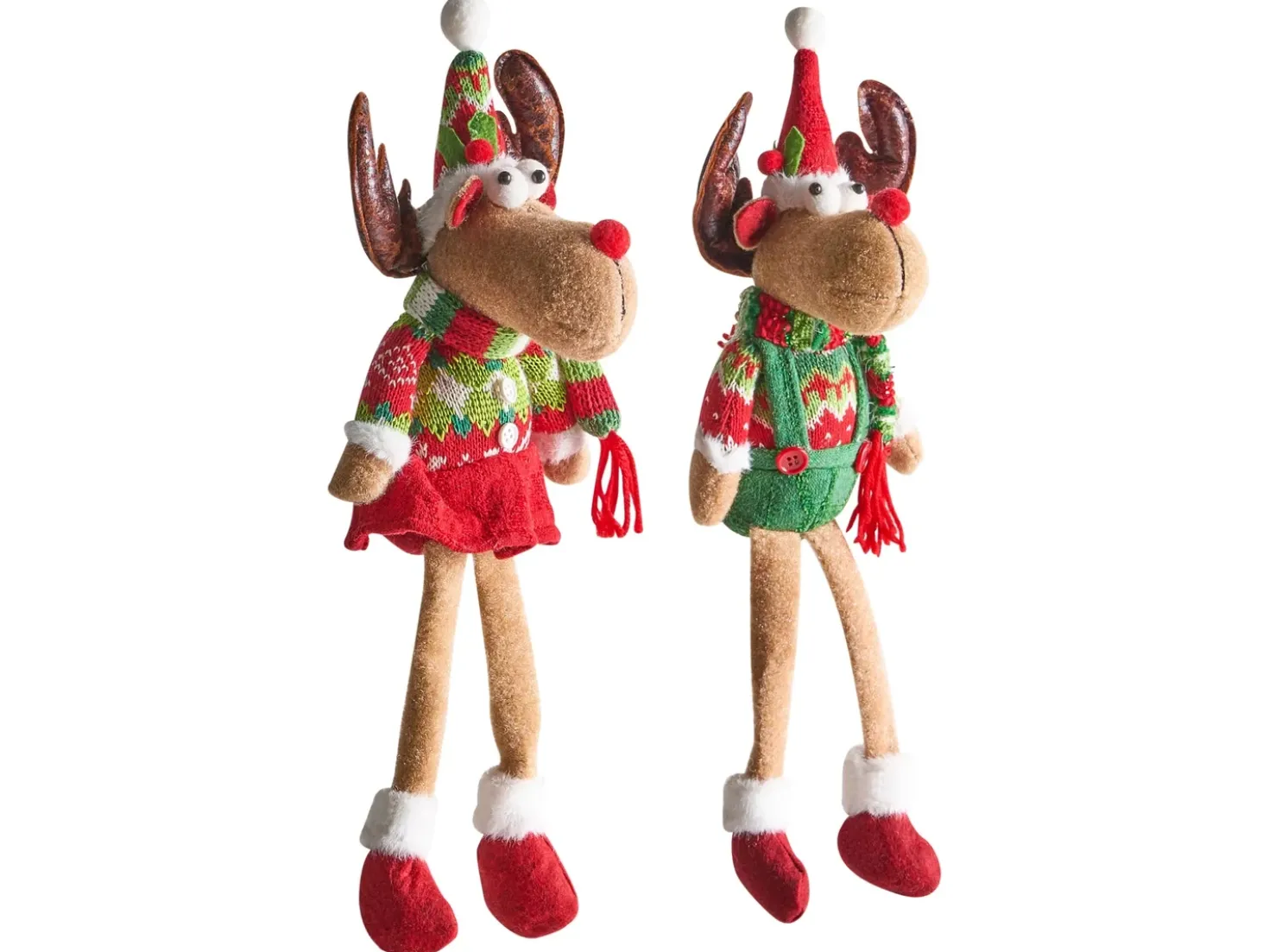 Set di 2 decorazioni natalizie VATNDALSVATNET Renna 38 cm Multicolore