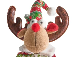 Set di 2 decorazioni natalizie ULDALSANA Renna 66-95 cm Multicolore