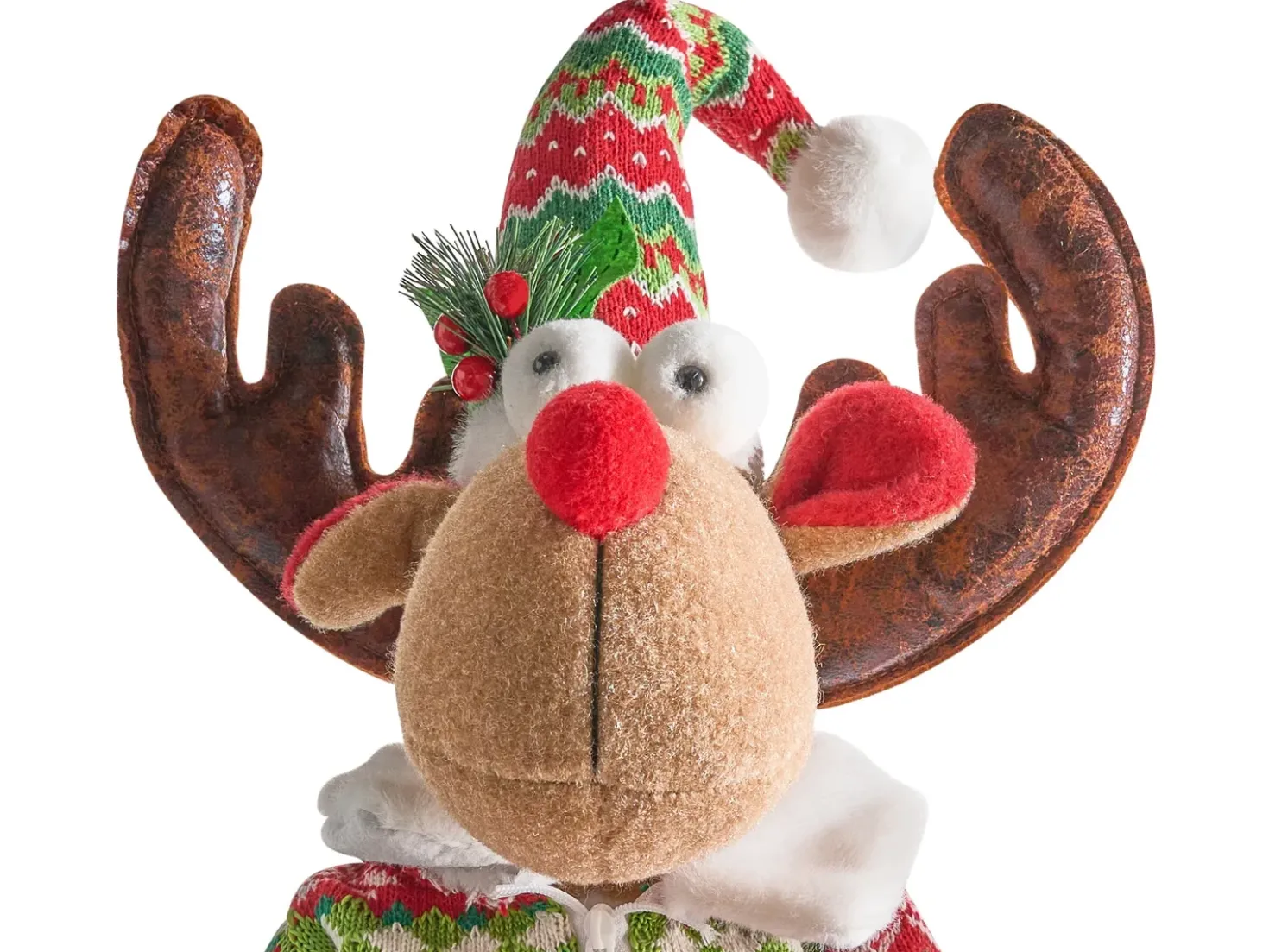 Set di 2 decorazioni natalizie ULDALSANA Renna 66-95 cm Multicolore