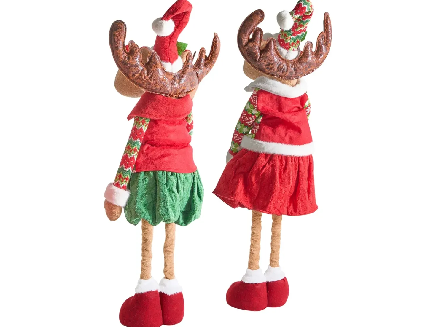 Set di 2 decorazioni natalizie ULDALSANA Renna 66-95 cm Multicolore
