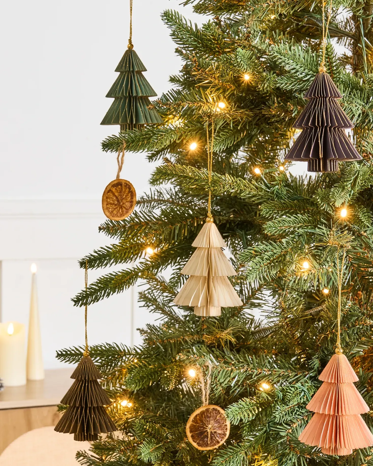 Set di 20 decorazioni per l'albero di Natale GUDENA Carta Multicolore