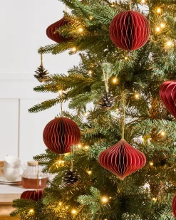 Set di 18 decorazioni per l'albero di Natale SUSA Carta Rosso