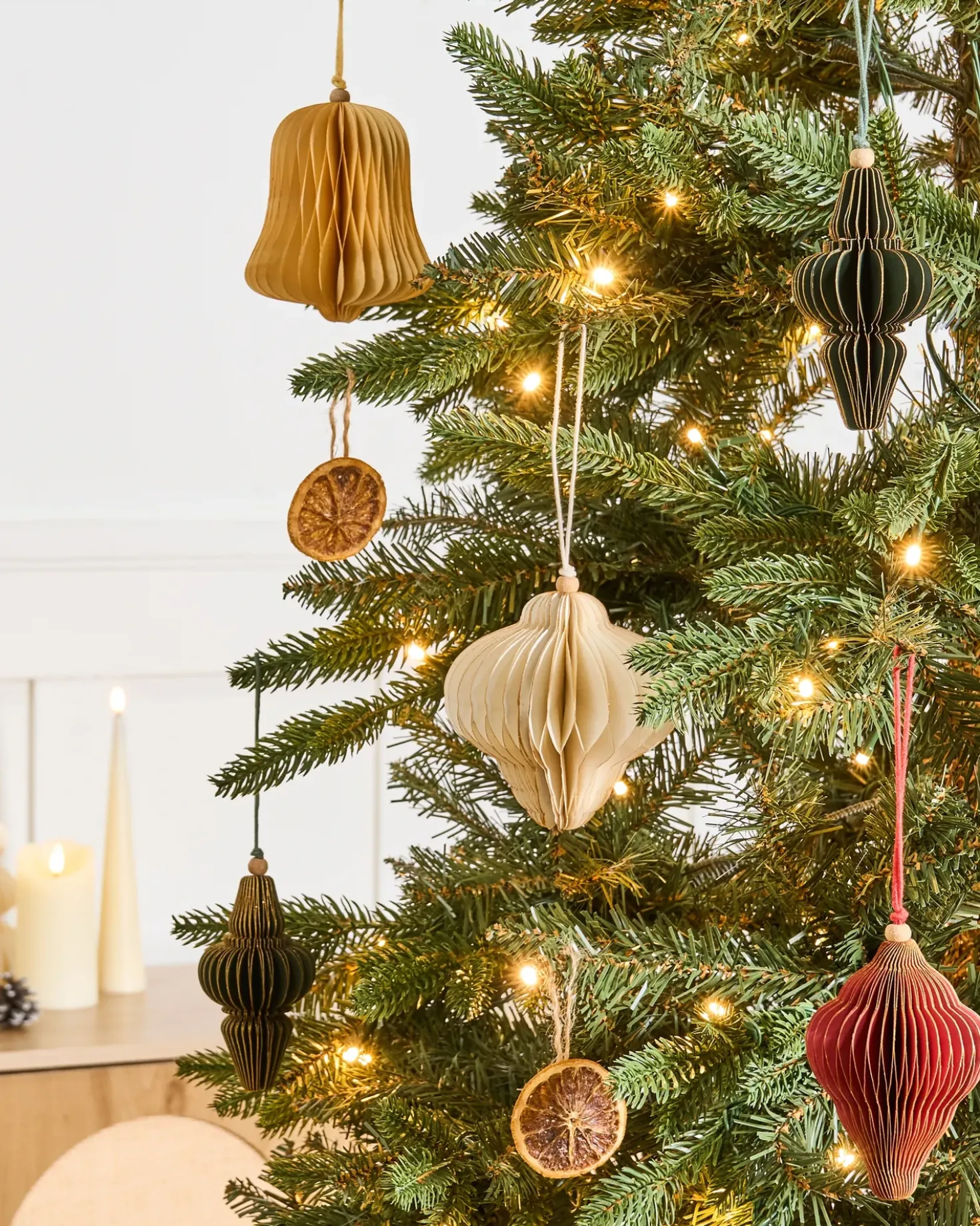 Set di 20 decorazioni per l'albero di Natale MALSELVA Carta Multicolore