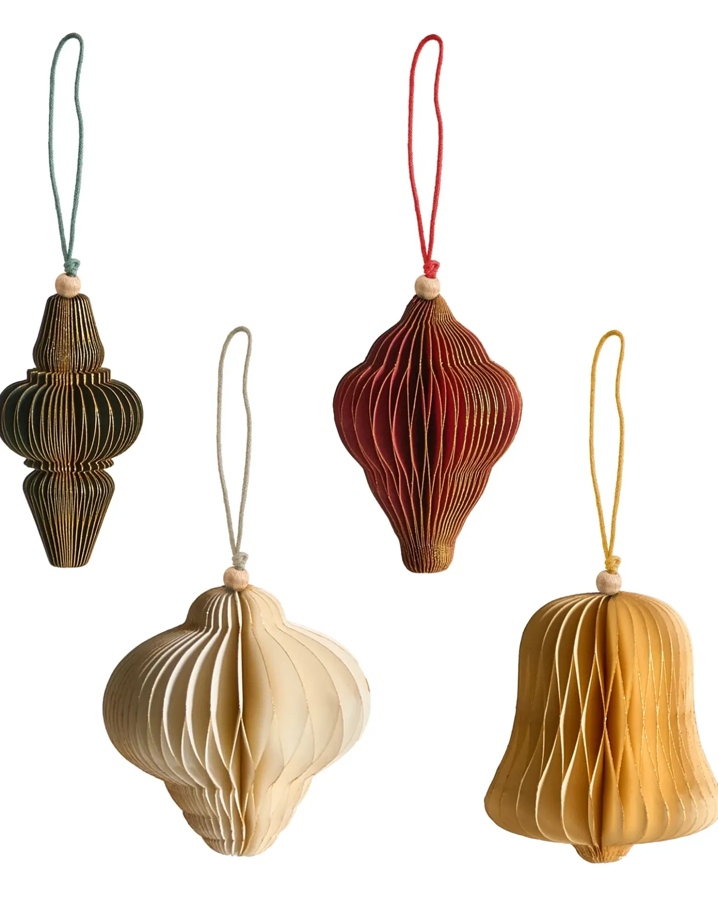 Set di 20 decorazioni per l'albero di Natale MALSELVA Carta Multicolore