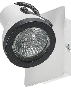 Set di 2 faretti BARO Regolabile Metallo Bianco