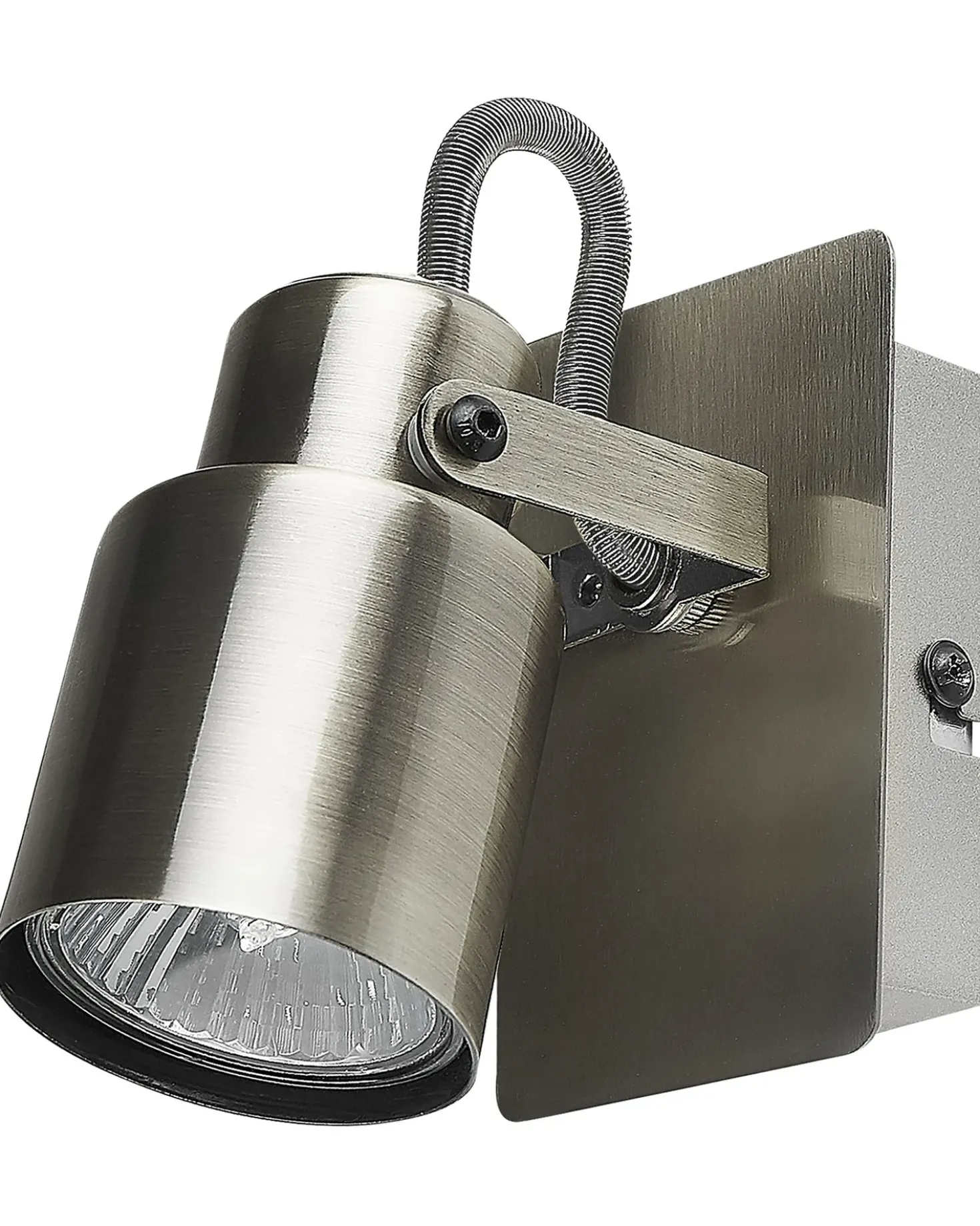 Set di 2 faretti BONTE Regolabile Metallo Argento