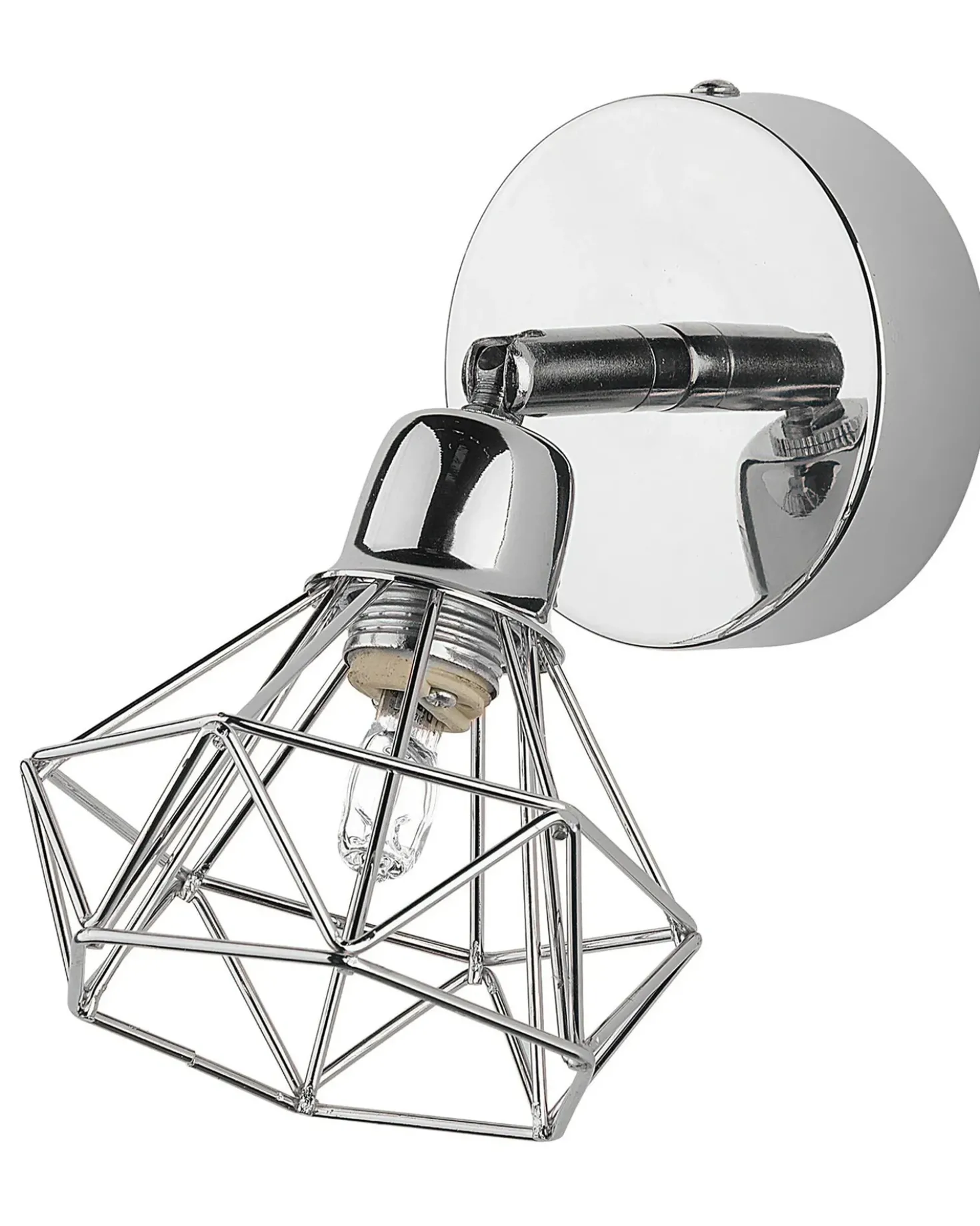 Set di 2 faretti ERMA Regolabile Metallo Argento