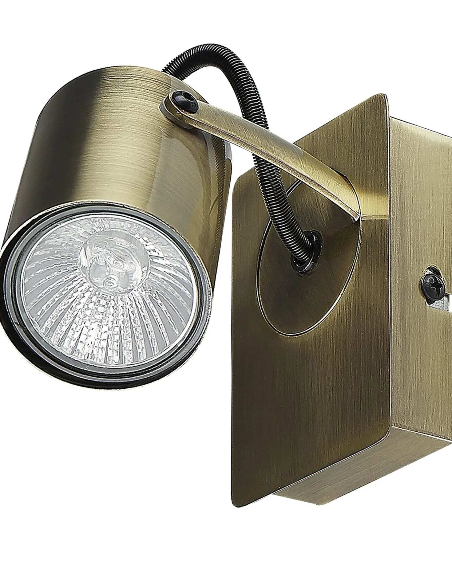 Set di 2 faretti KLIP Regolabile Metallo Ottone