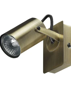 Set di 2 faretti KLIP Regolabile Metallo Ottone