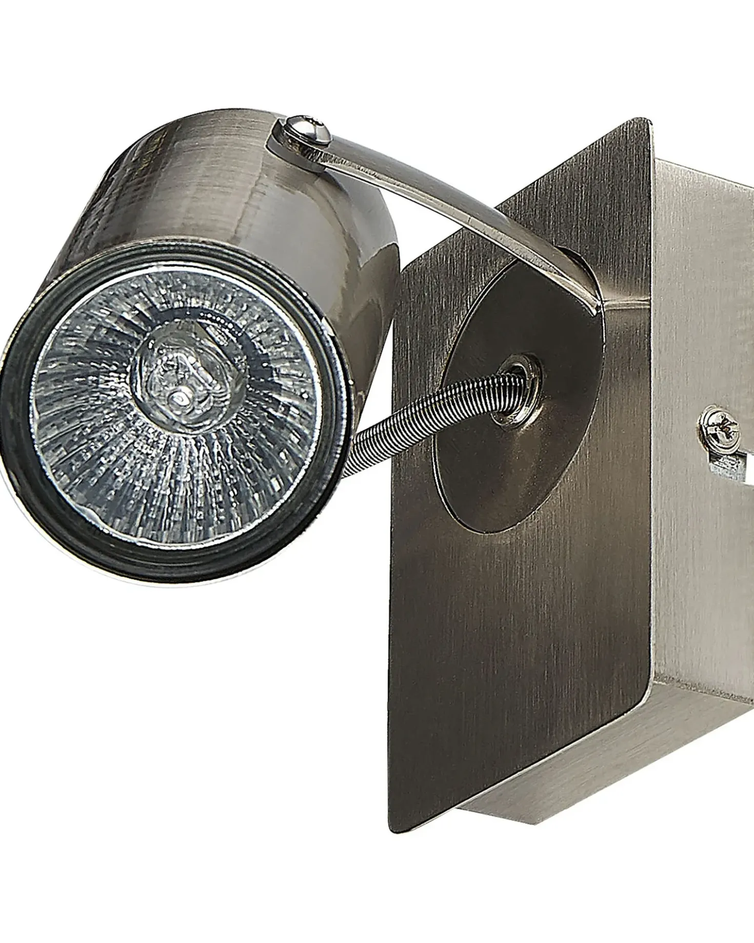 Set di 2 faretti KLIP Regolabile Metallo Argento